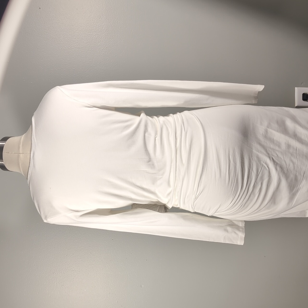 NWT Athleta Wilder Long Sleeve White Dress, Sz.M - Picture 4 of 7